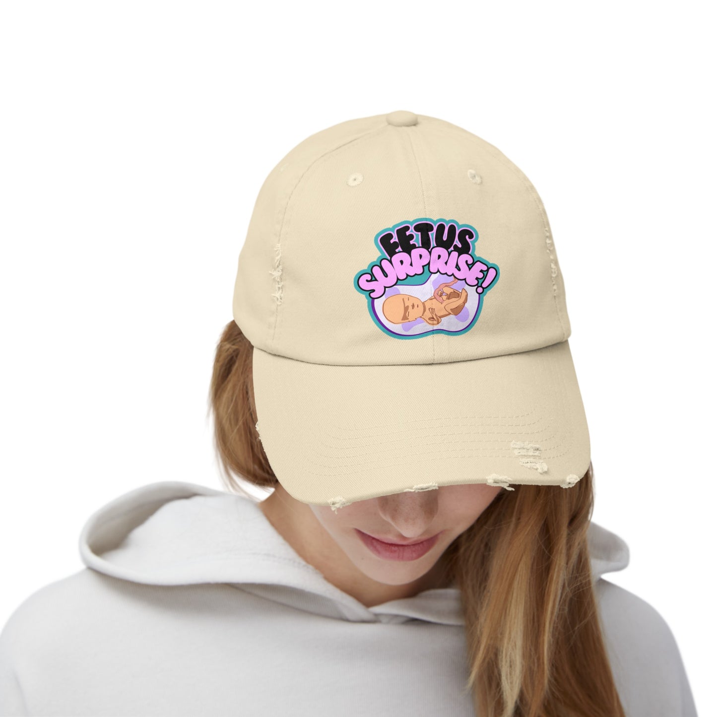 Fetus Surprise! Unisex Distressed Cap