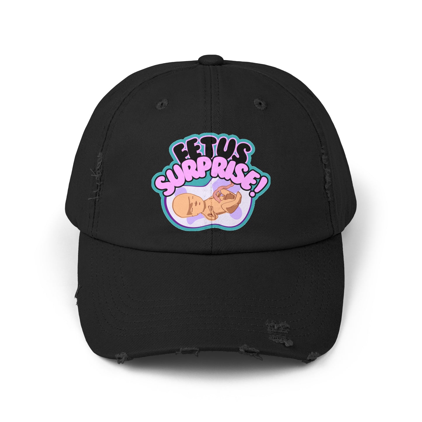 Fetus Surprise! Unisex Distressed Cap