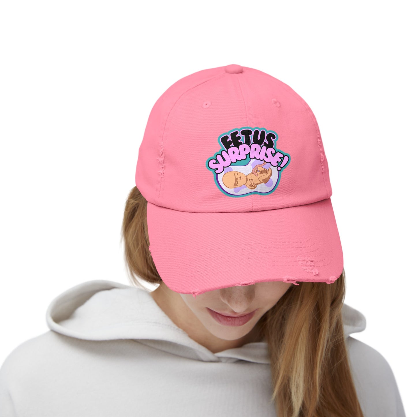 Fetus Surprise! Unisex Distressed Cap